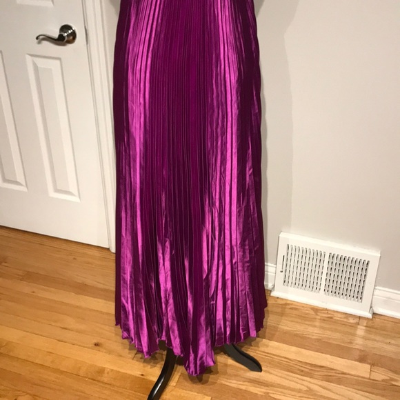 Embellish Coquette Colorful Bright Coastal Western Evening Formal Pleated Empire - Picture 8 of 8